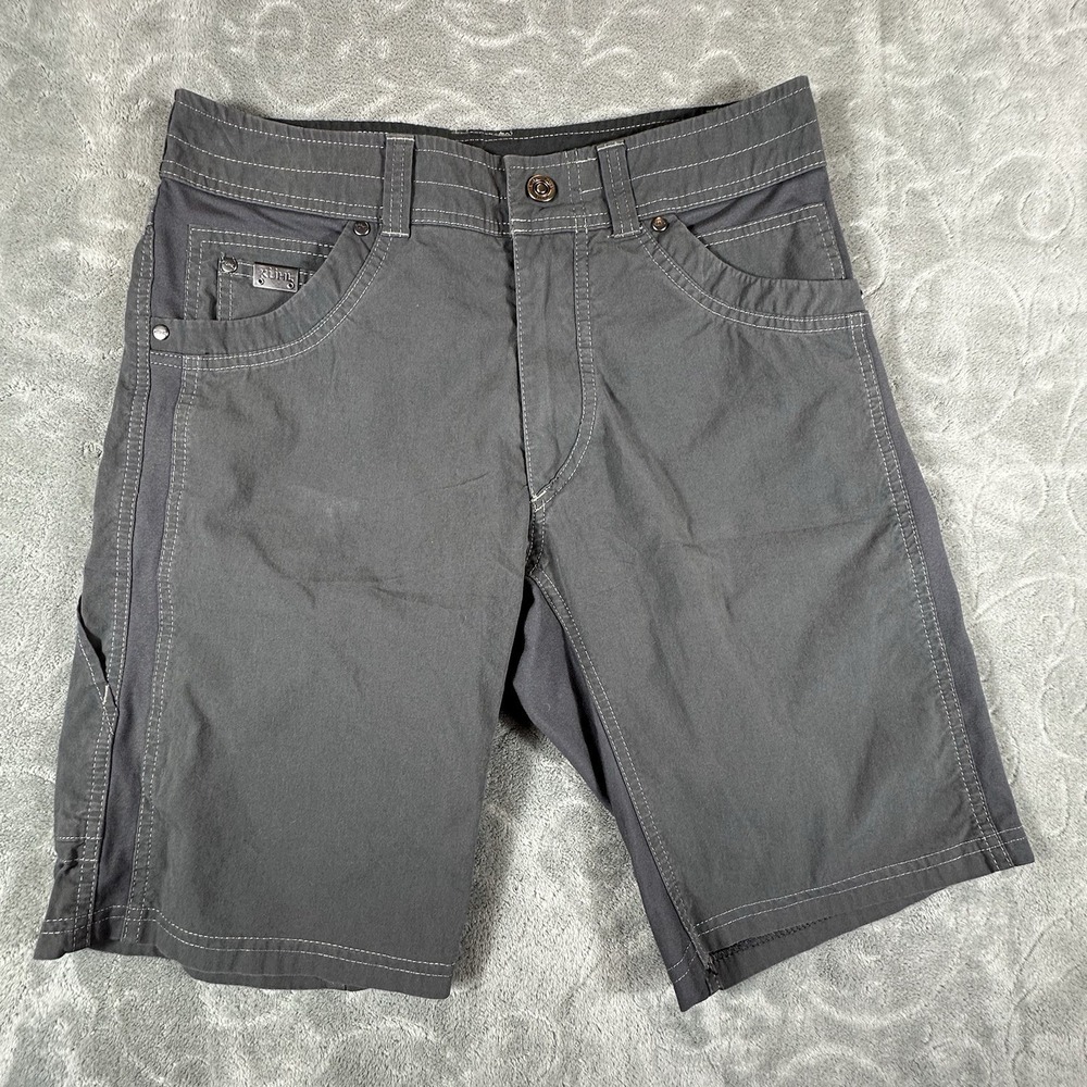 Kuhl Radikl Outdoor Hiking Shorts Men Size 30 Pockets Stretch Hiking 10" Gray